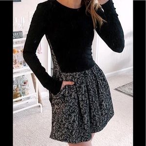 Wilfred Long Sleeved Half Lace Dress